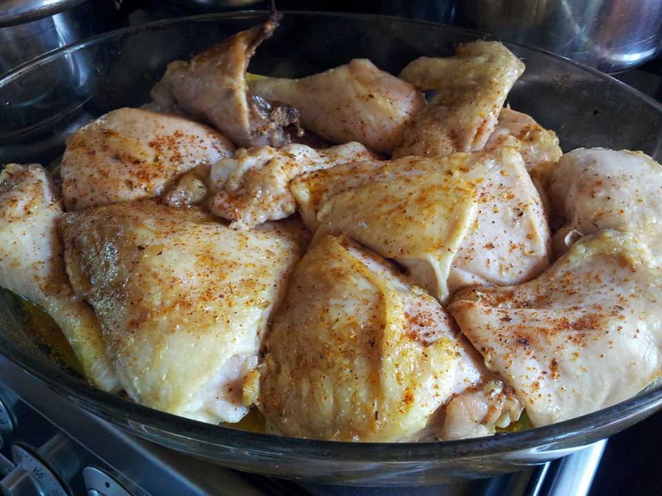 honey chicken with olive oil