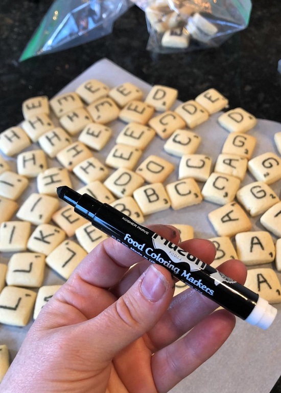 How to put letters on your Scrabble Cookies